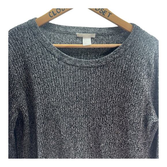 Women's H&M Heather Gray Ribbed Scoop Neck Sweater – Size Large - Picture 3 of 7